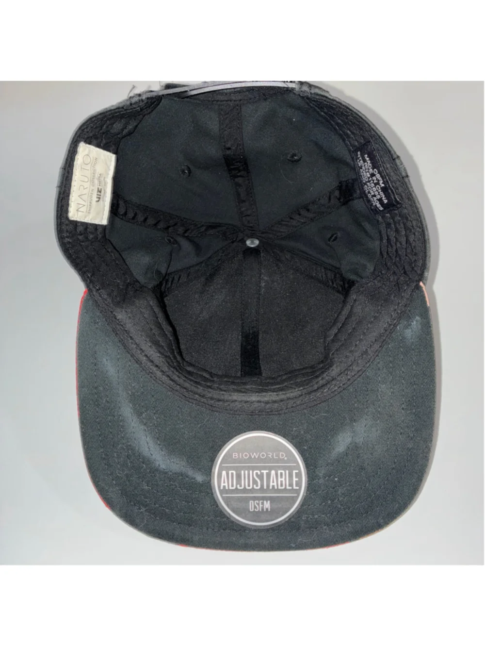 Men's Bioworld Viz Naruto Shippuden Hat One Size Black Red